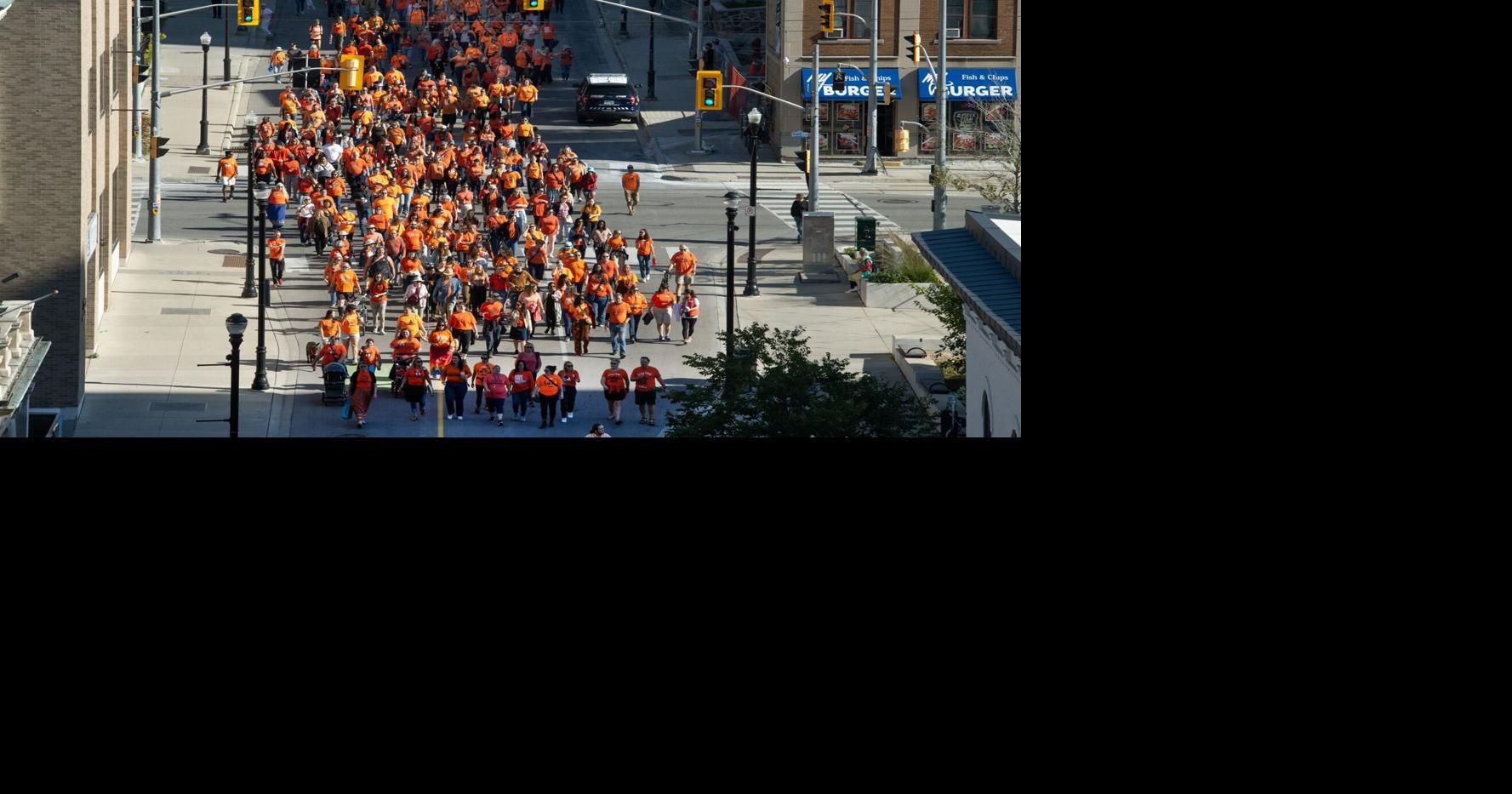 Truth and Reconciliation march through downtown Kitchener