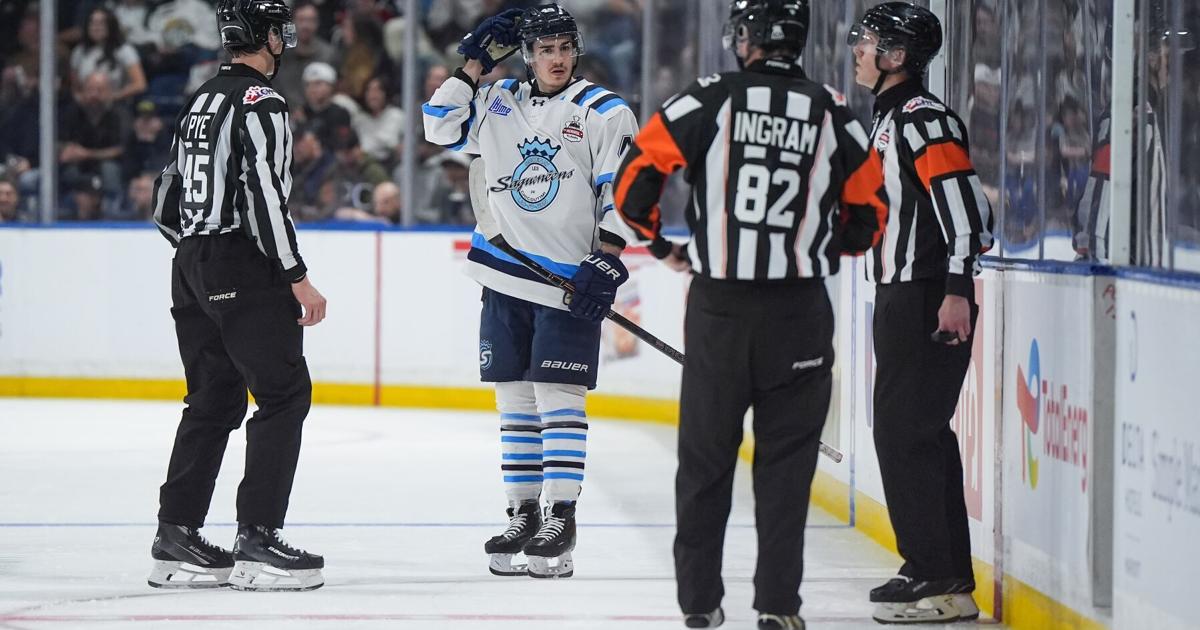 Chicoutimi’s Jordan Tourigny gets the boot for foot stomp
