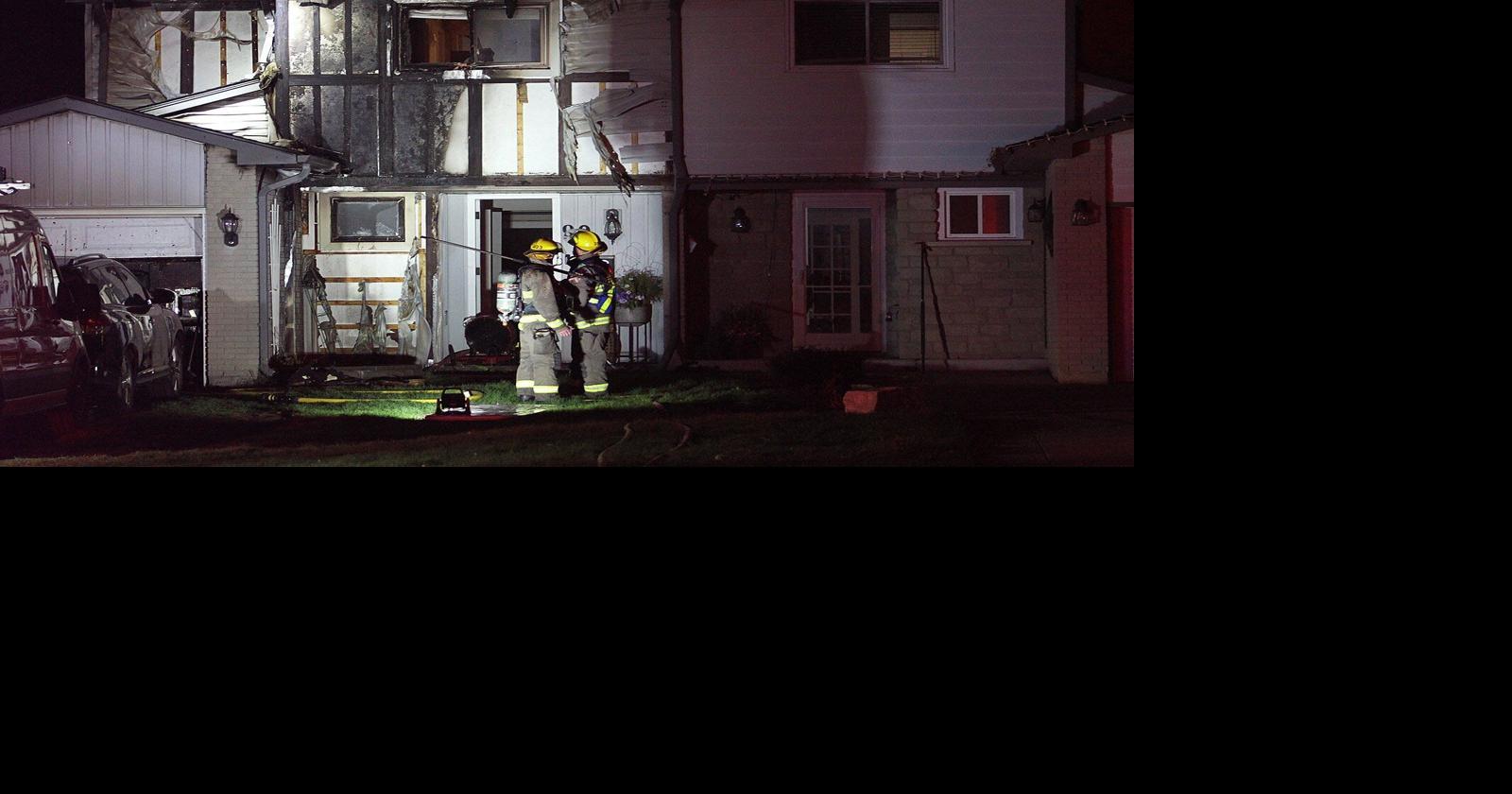 Residents evacuated due to a blaze at 90 Bismark Dr. in Cambridge. Firefighters battled the fire, limited to one unit of a duplex.