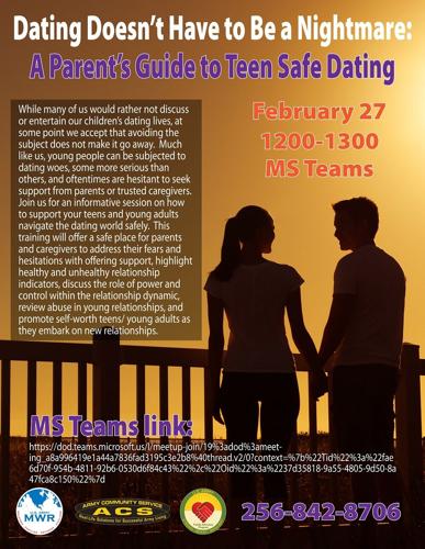 Safe Dating Program Flyer Connect with workshops on communicating with teens | News ...