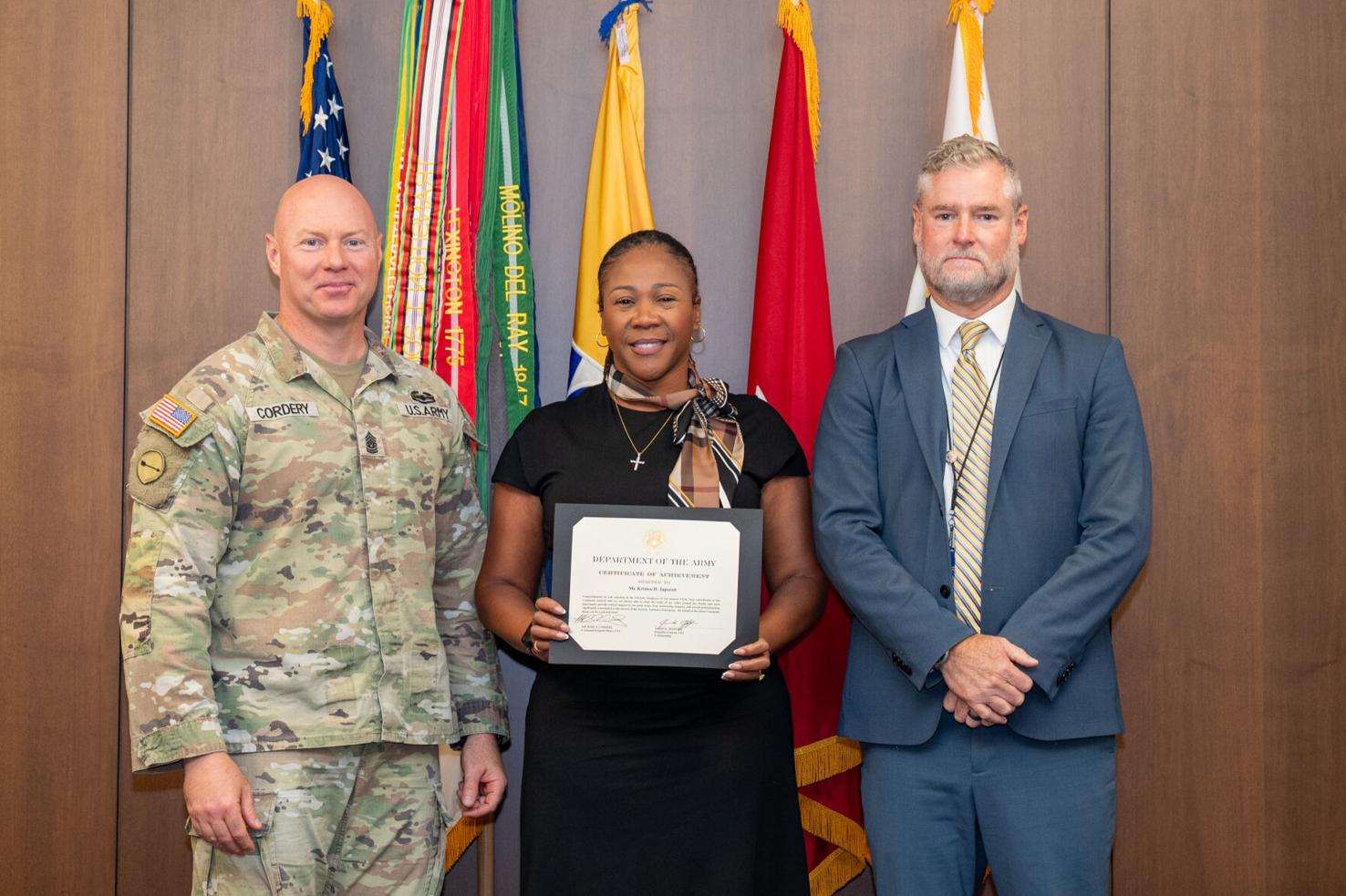 Security Assistance Command honors program analyst | Military Scene ...