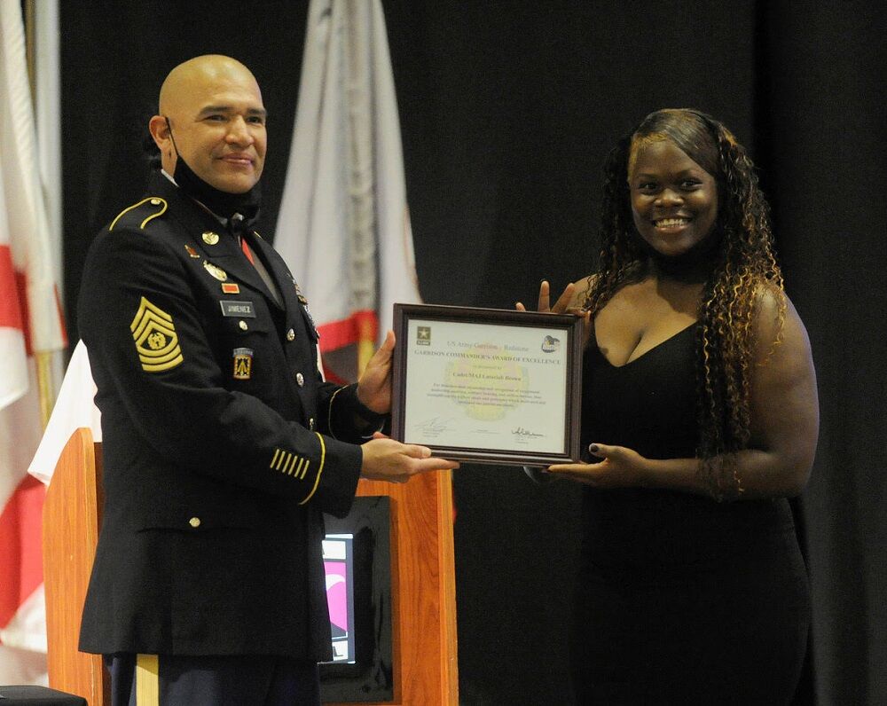 Columbia JROTC ball 4 female award winner.jpg