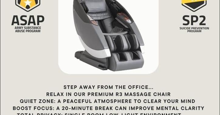 Massage chair lets workers recharge, refresh, reset By MARIAN ACCARDI Staff writer marian.accardi@theredstonerocket.com Jun 17, 2026 3 mins ago