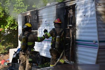 Fire Burns Trailer In Downtown Battle Ground News Thereflector Com