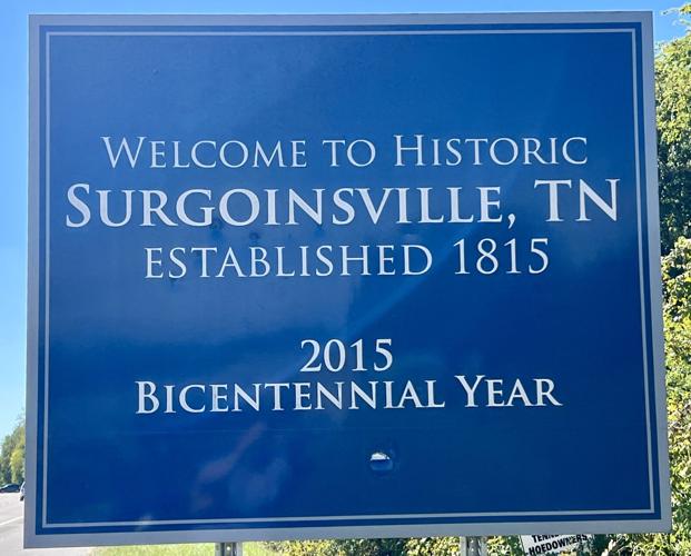 James Surguine, founder of Surgoinsville, was descended from French