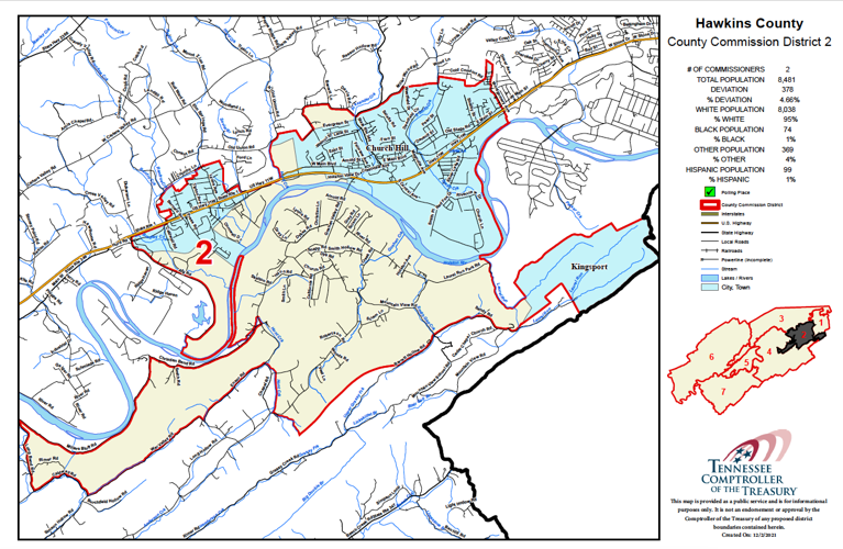 PHOTO GALLERY Hawkins County's seven voting district maps