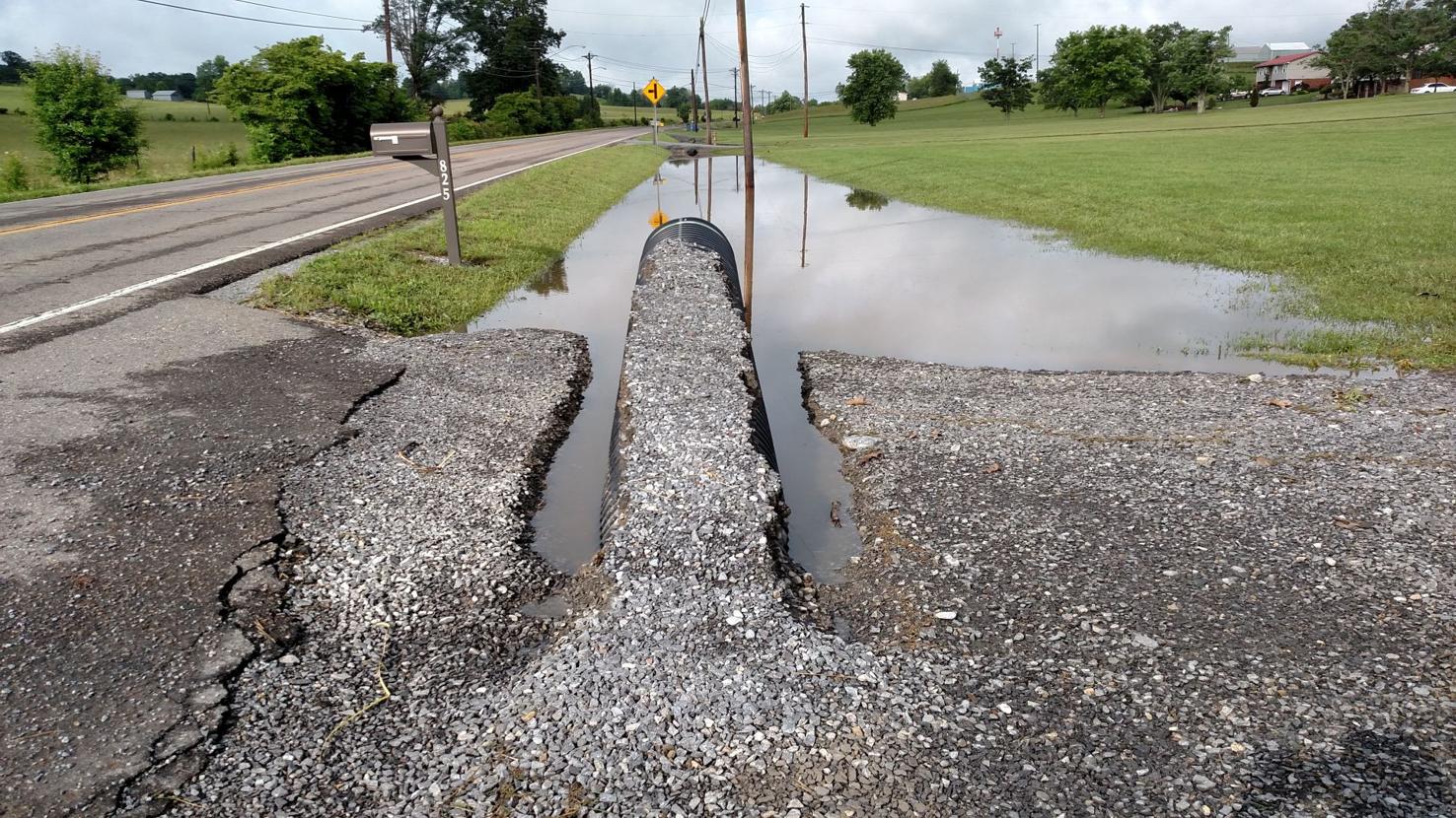 StormWater Runoff from Hawkins County Airport Blamed for Driveway
