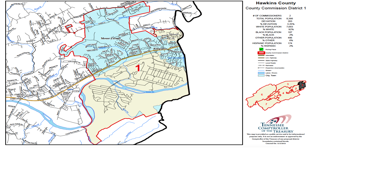 PHOTO GALLERY Hawkins County's seven voting district maps