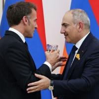 Crooning diplomacy: France, Armenia leaders unite in song of shared son ...