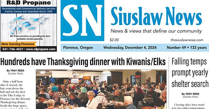 The Siuslaw News E Edition for 12/4/24 Exclusives thesiuslawnews com