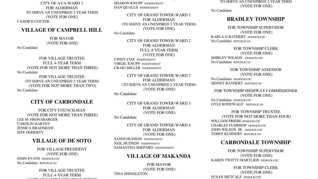 Jackson County Sample Ballot Thesouthern Com