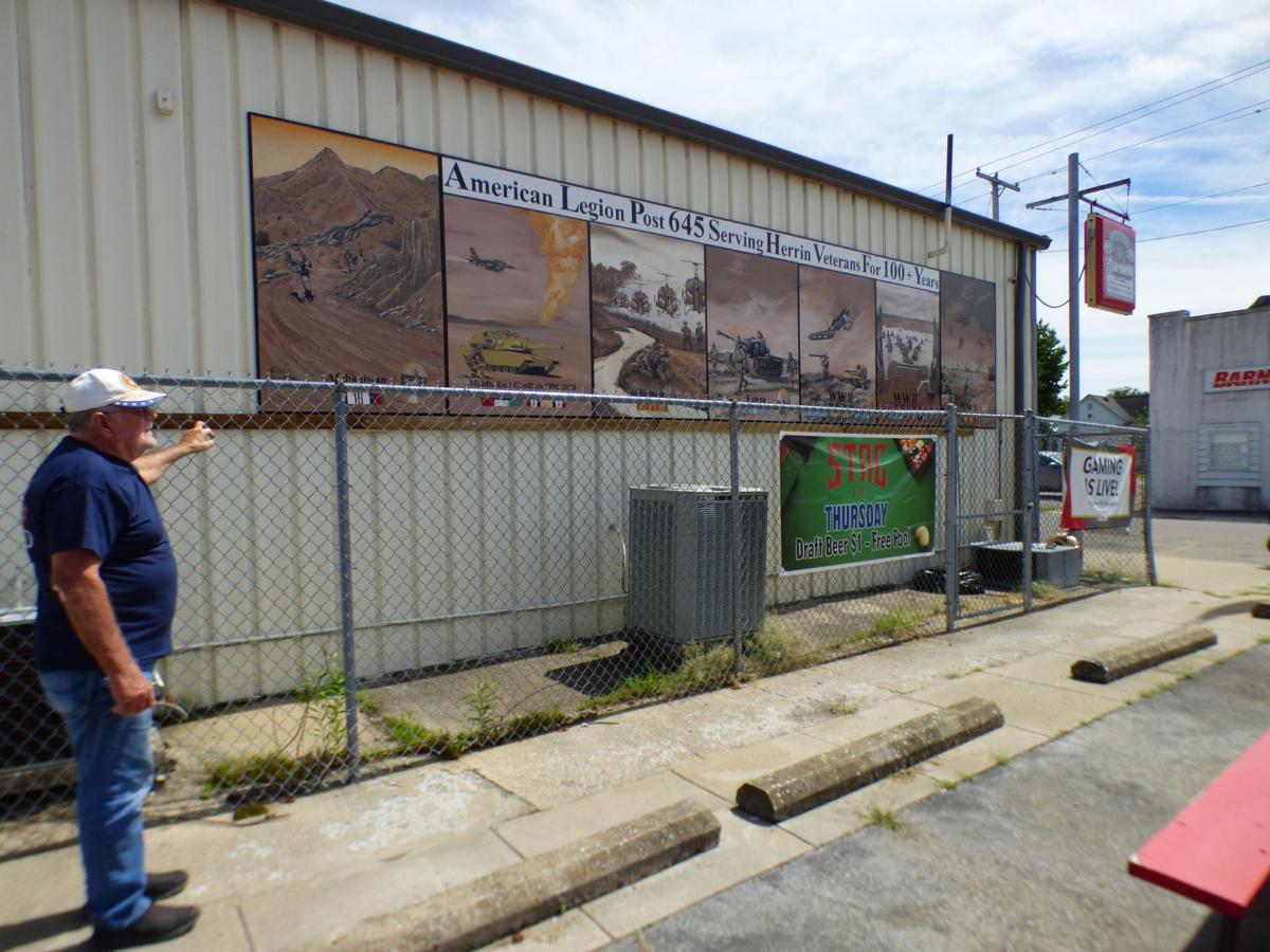 Herrin American Legion installs sixth mural in Herrin Mural Initiative