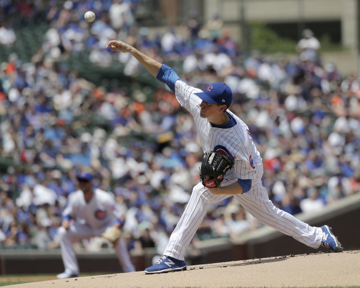 Chicago Cubs' Kyle Hendricks against the San Francisco Giants