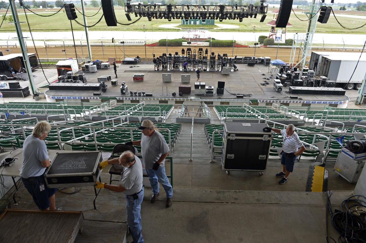 The real stars of the Du Quoin State Fair? Stagehands. Du Quoin