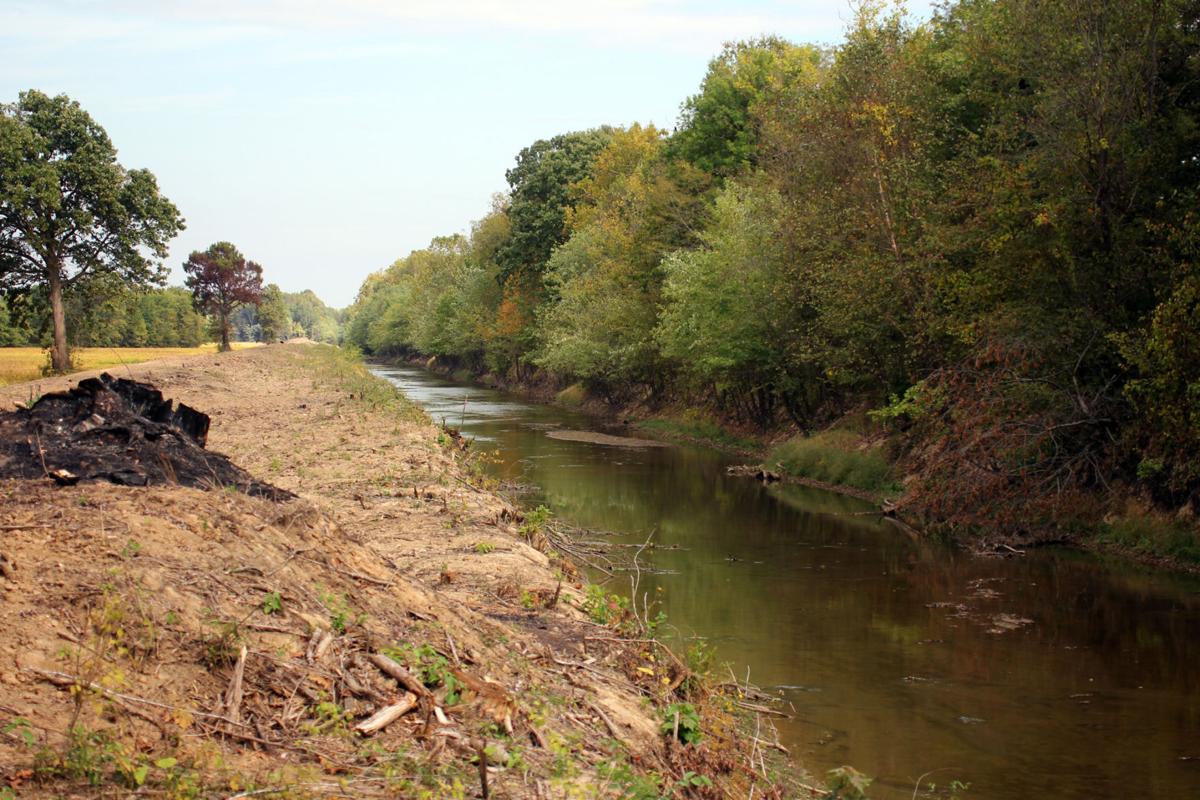 Cache River drainage work underway