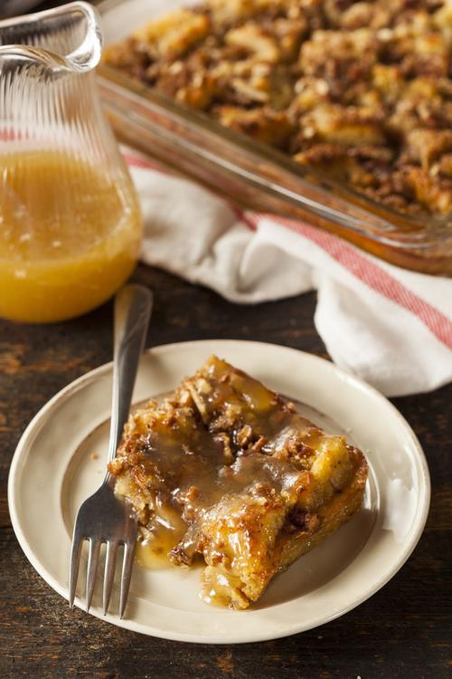 Praline bread pudding with praline sauce | Showstopper recipes ...