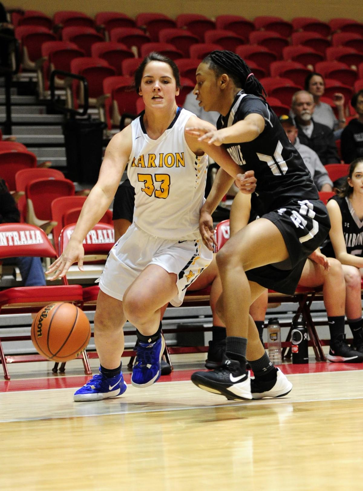 Girls Basketball Bittle Marion Rally Past Carbondale At