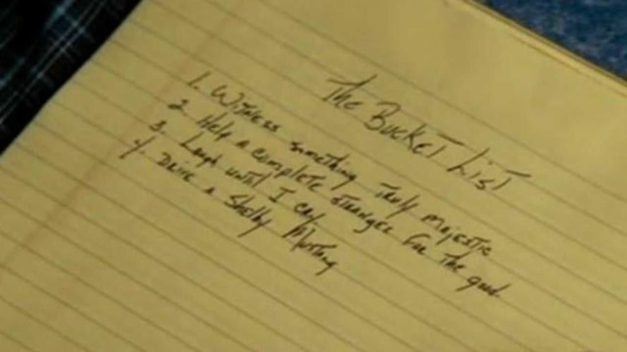 Edward Cole and Carter Chambers' Bucket List (from the 2007 movie)