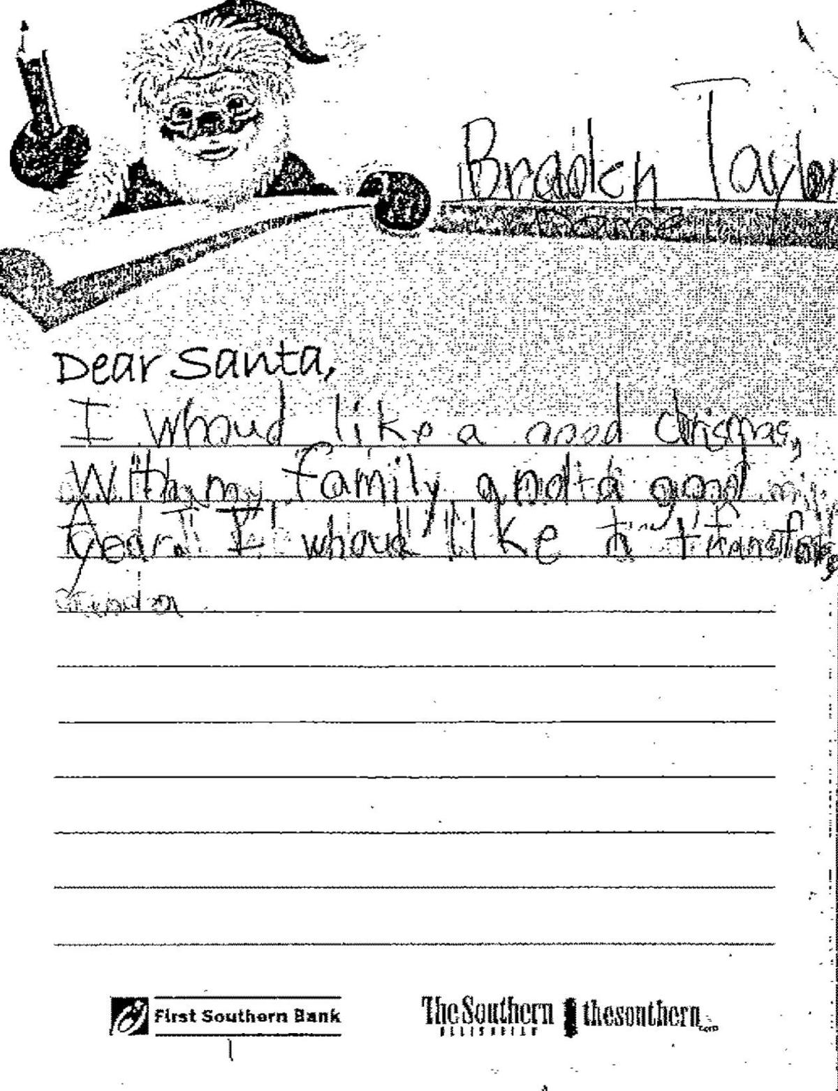 Letters to Santa from Southern Illinois children Entertainment