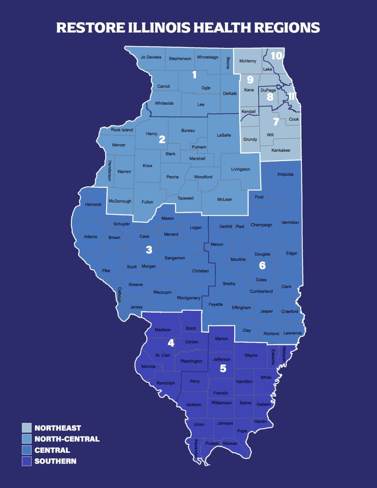 illinois covid map