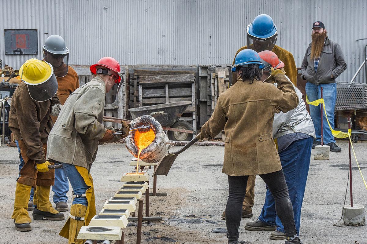 Iron Pour at the Foundry
