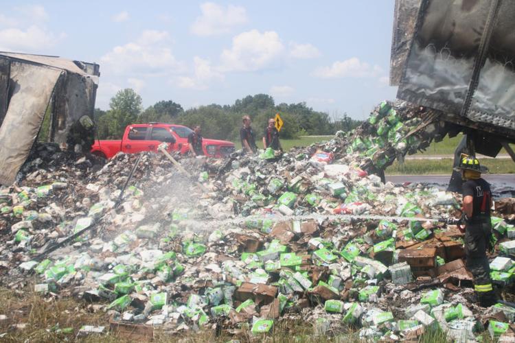 Semi-truck catches fire on I-57, no injuries reported | Latest ...