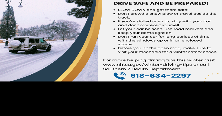 Winter Travel Safety Tips from Southern 7 Health Department |