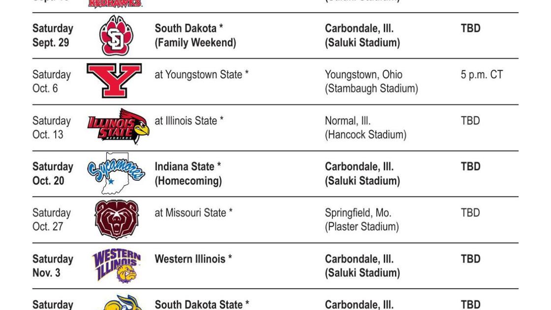 SIU 2018 Football Schedule Salukimania
