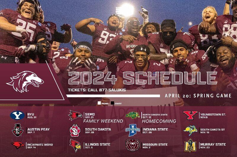 Saluki Football's 2024 schedule features six home games Latest