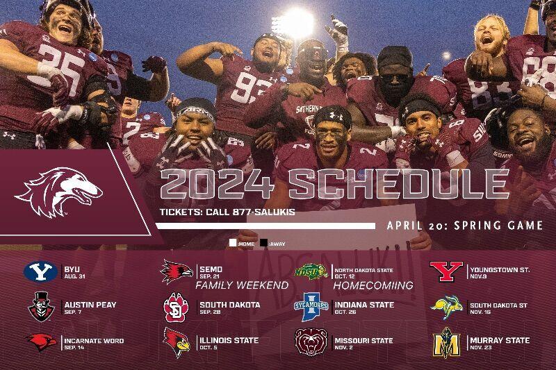Saluki Football's 2024 schedule features six home games Latest