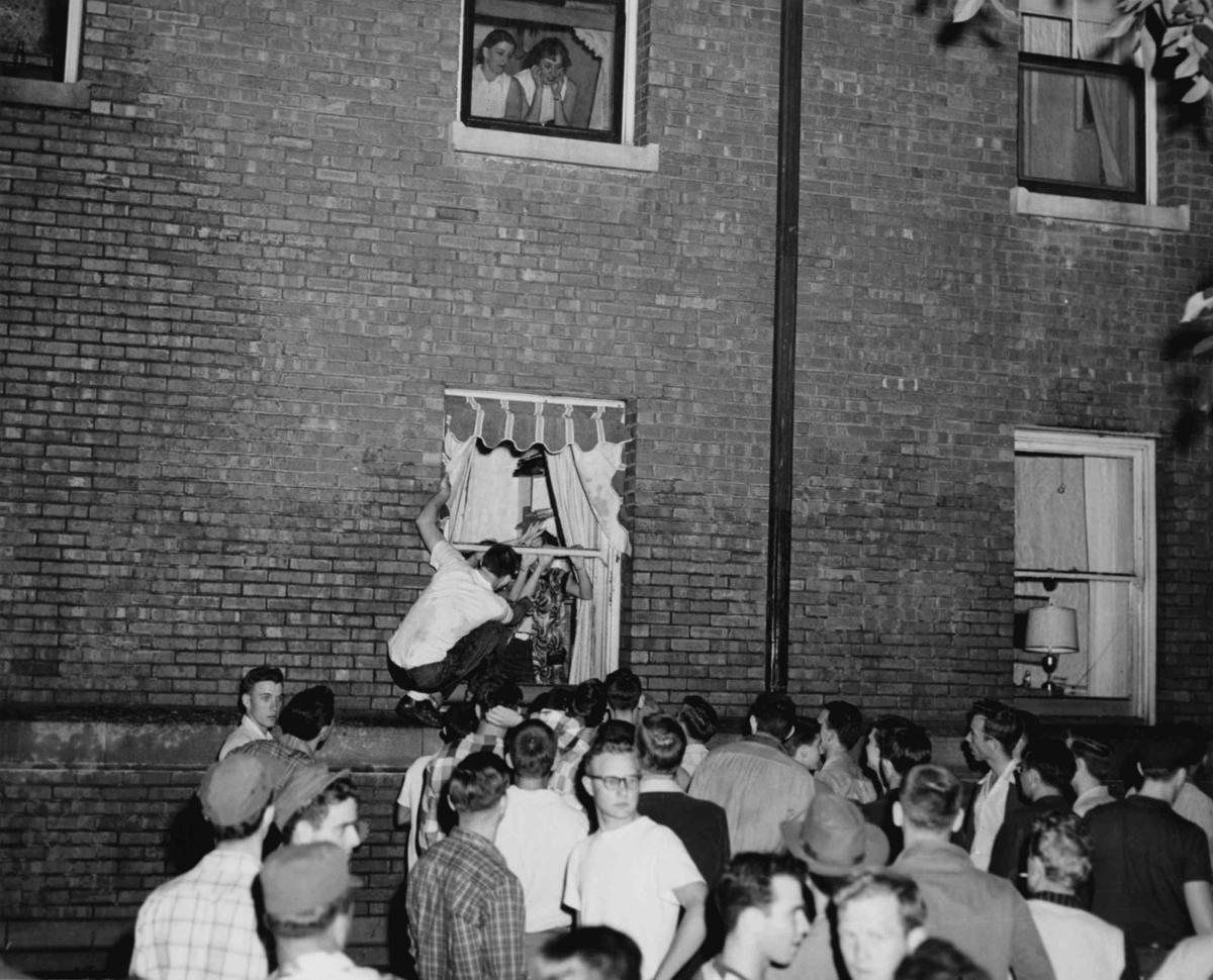 Look back In the 1950s, 'panty raids' were all the rage on college