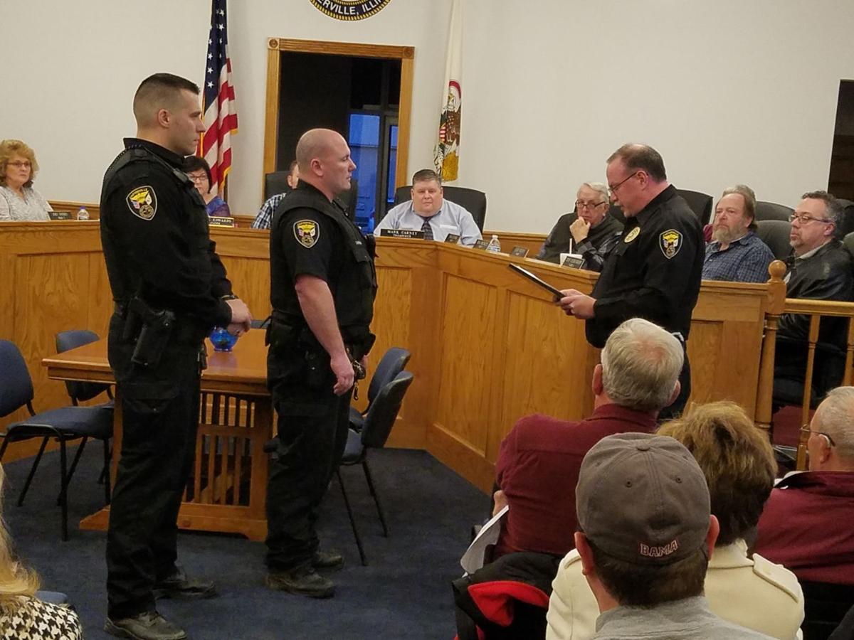 Three officers recognized for saving a man who was pinned beneath an