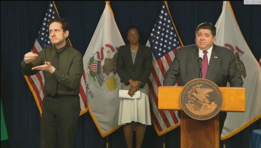 Pritzker presser Monday