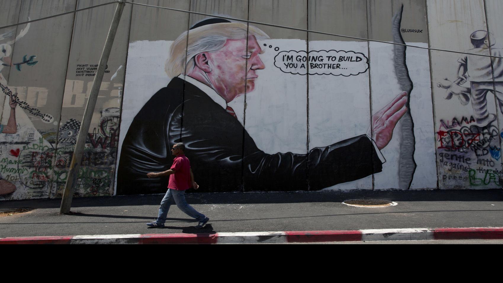 Photos Banksy S Work Around The World Including New Trump Murals On West Bank Barrier World Thesouthern Com