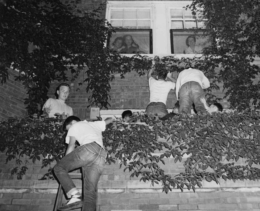 Look back In the 1950s, 'panty raids' were all the rage on college