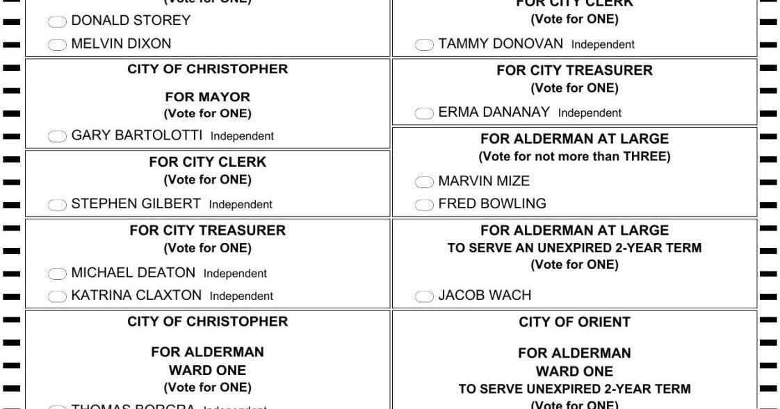 Franklin County Sample Ballot