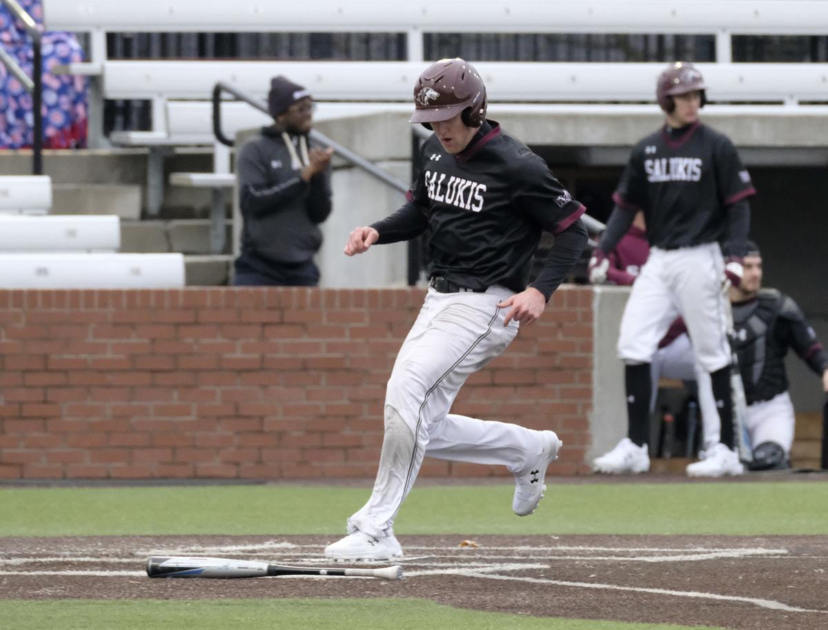 SIU Baseball Neville scores Salukis' winning run against Murray State