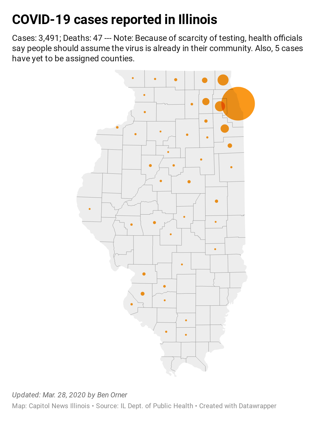 Illinois records first infant death as COVID19 cases continue to rise