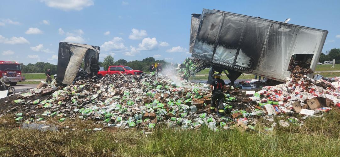Semi-truck catches fire on I-57, no injuries reported | Latest ...