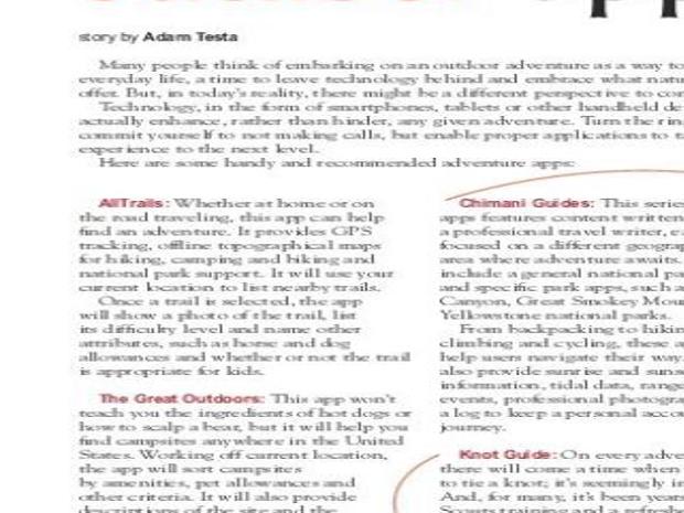 Take It To The Next Level With Outdoor Apps Life Style Magazine Thesouthern Com