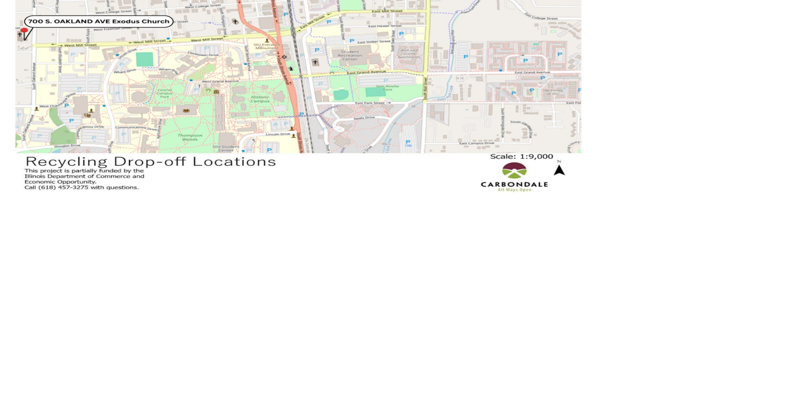 Carbondale drop-off recycling point relocated