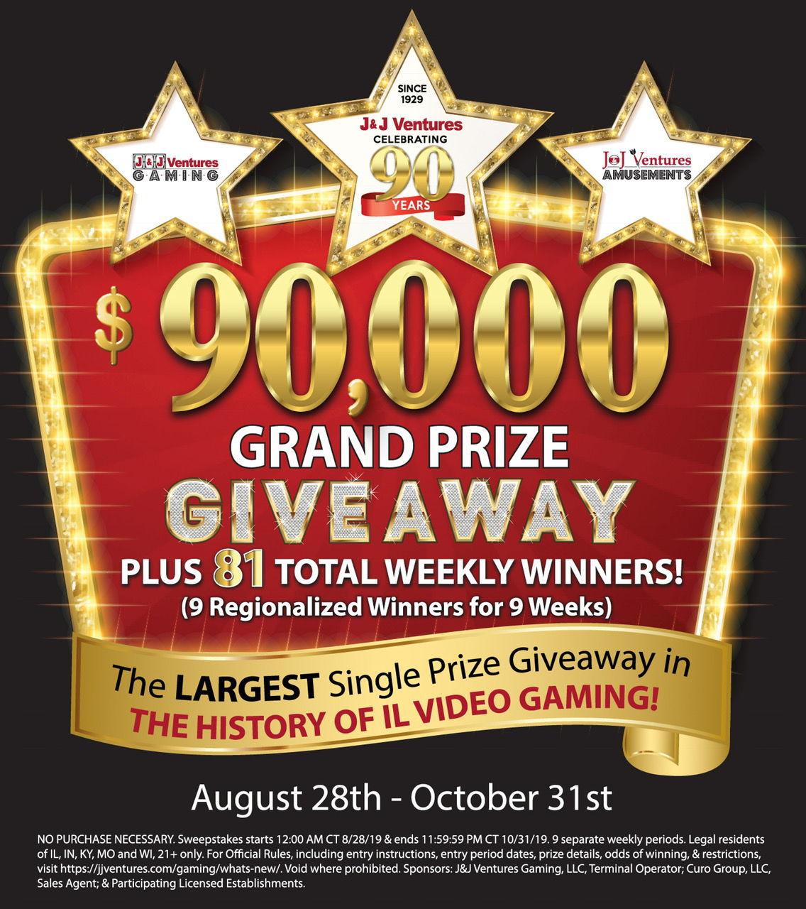 J&J Ventures celebrates 90th Anniversary with 90,000 giveaway Local