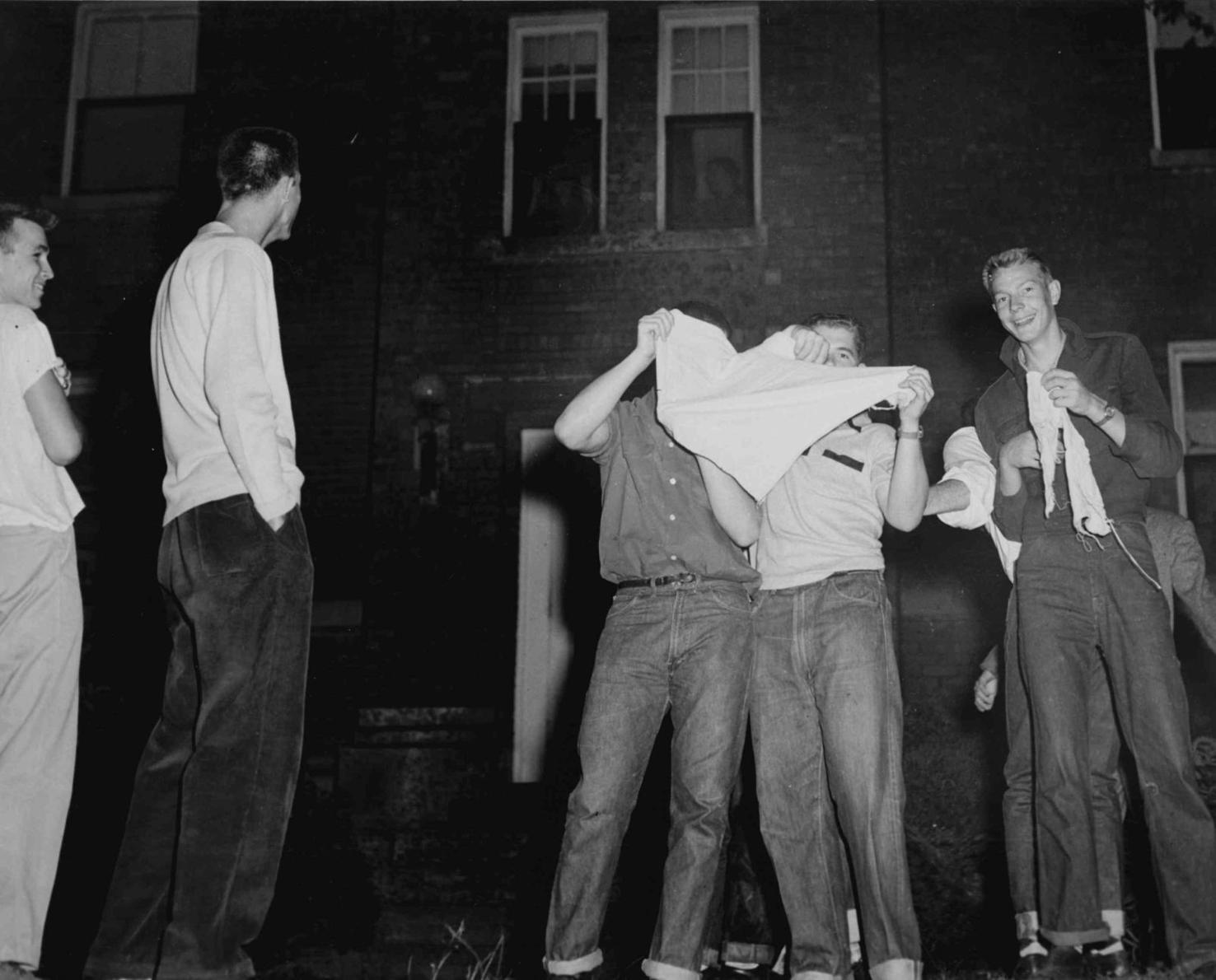 Look back In the 1950s, 'panty raids' were all the rage on college
