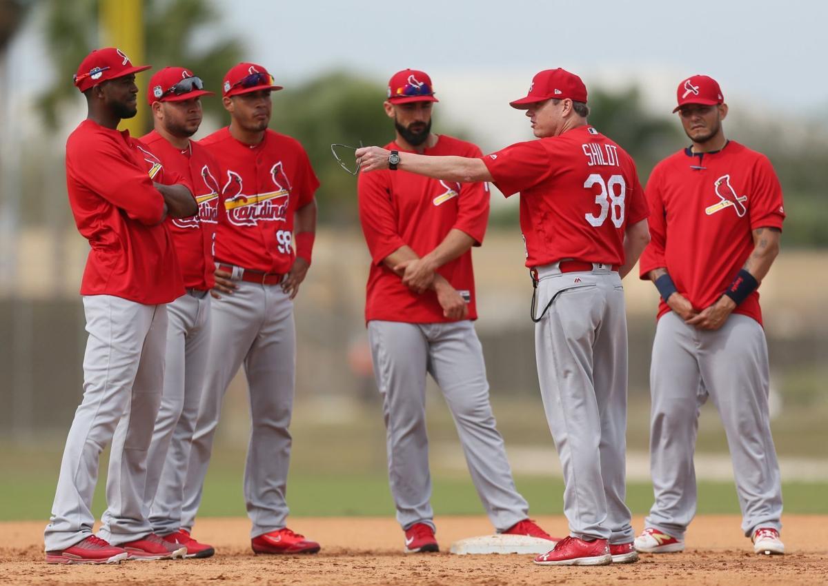 Men's St. Louis Cardinals Majestic Red 2019 Spring Training Base