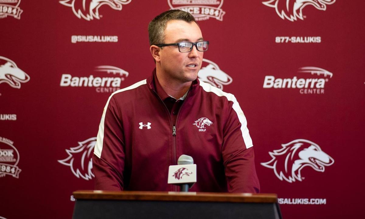 SIU men's golf coach Justin Fetcho