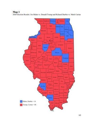 2020 Election map Illinois