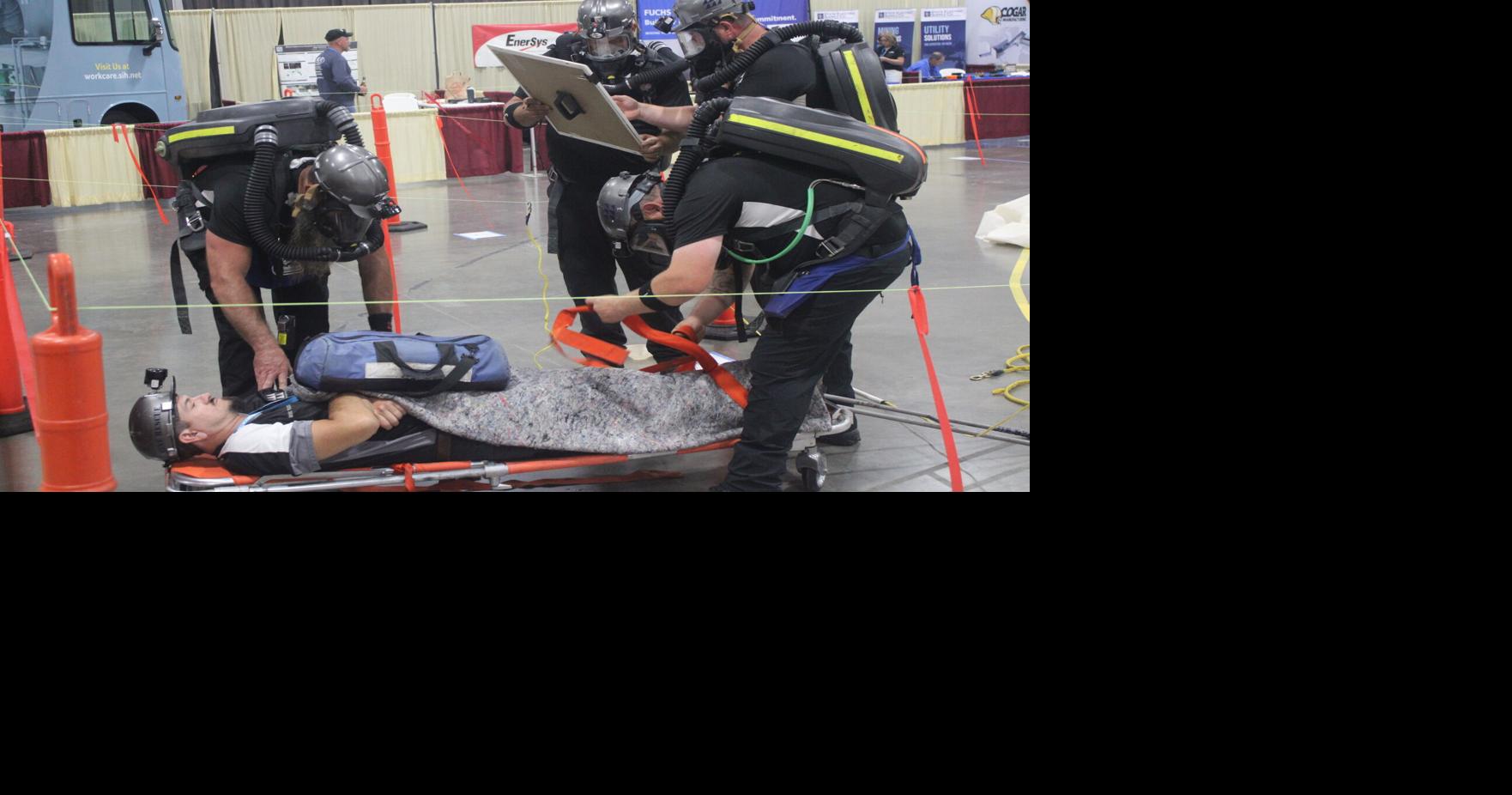 Mine rescue teams train at Marion Pavilion