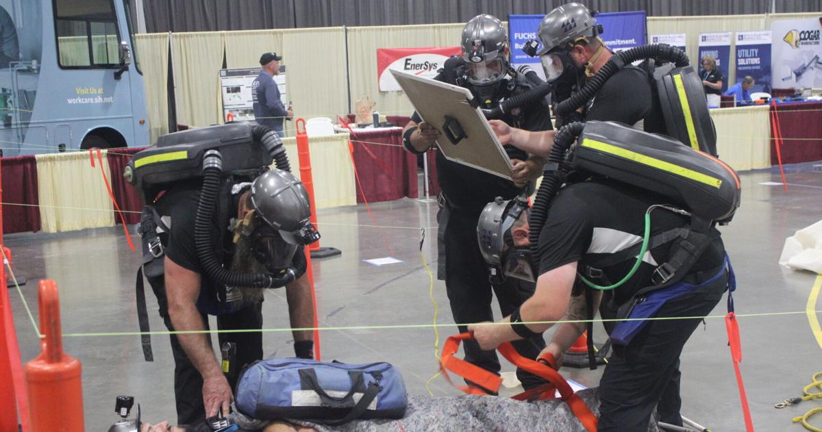 Mine rescue teams train at Marion Pavilion