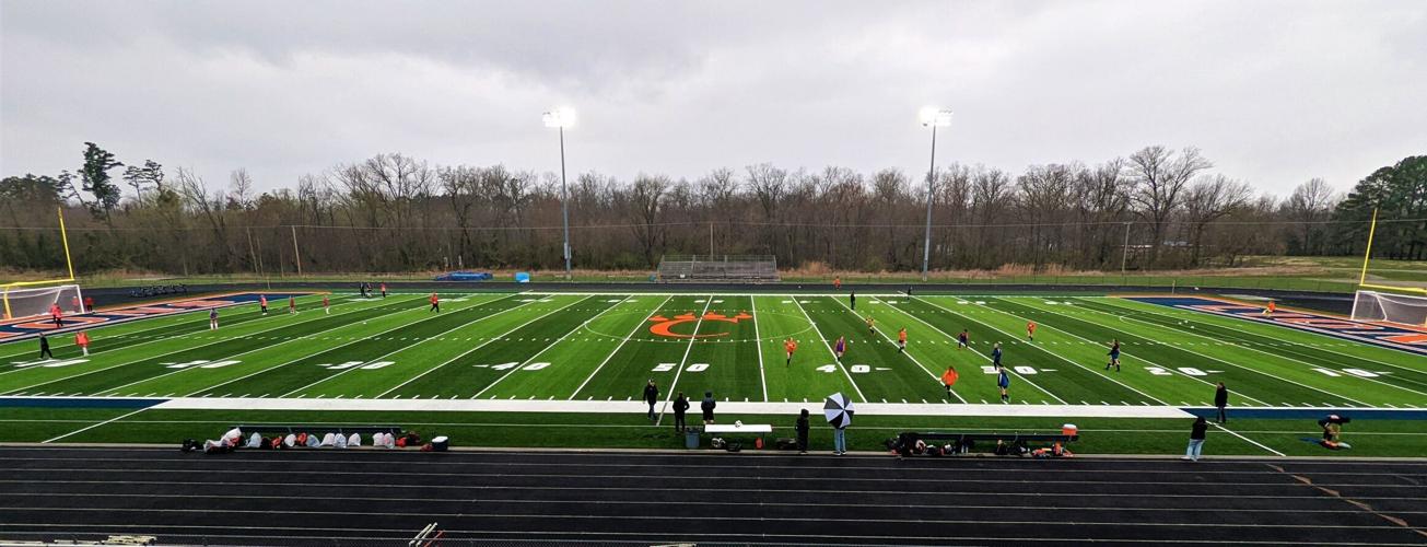 Girls Soccer Carterville breaks in new turf field with first ever