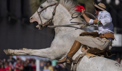 APTOPIX Uruguay Holy Week Rodeo
